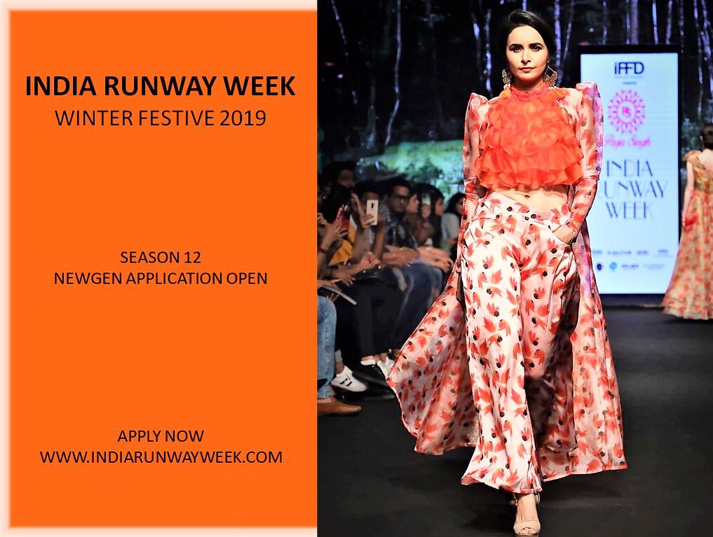 IRW_IFFD's tweet photo. Here's your chance to showcase at #iffd's #indiarunwayweek #season12 #winterfestive2019 https://t.co/0IU7OIeGti