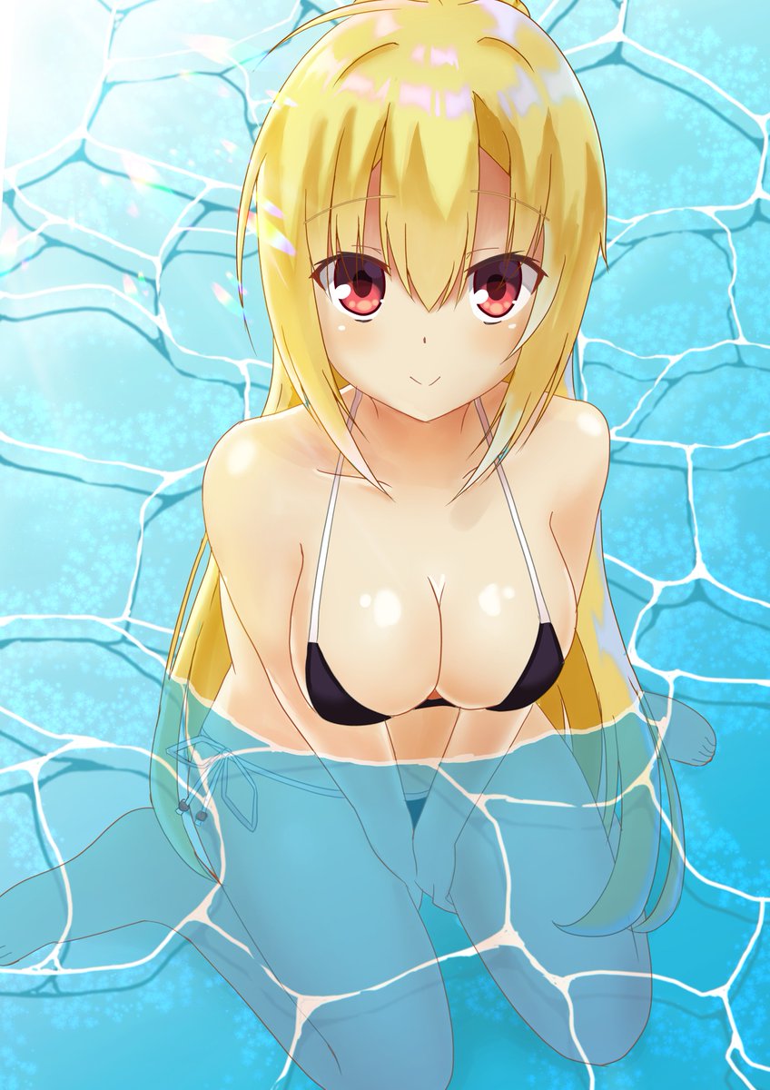 「水着七海ちゃん
最近暖かくなりましたね 」|ゆう潮ラーメンのイラスト