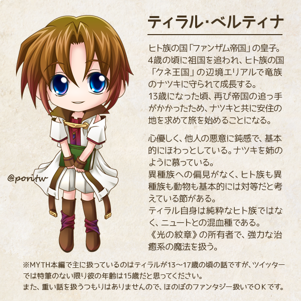 自創作 Myth キャラクター紹介 Min T ミント
