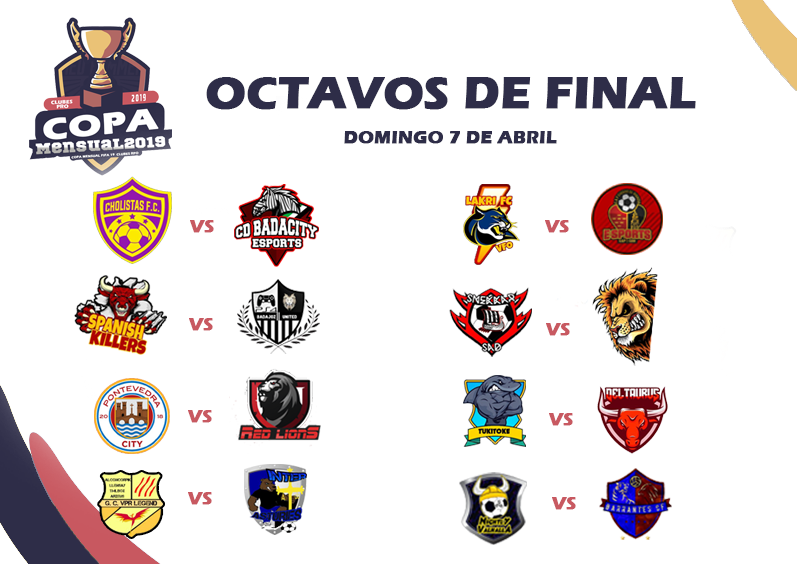▶️SORTEO REALIZADO Y ASÍ QUEDAN LOS ENFRENTAMIENTOS DE OCTAVOS DE FINAL: