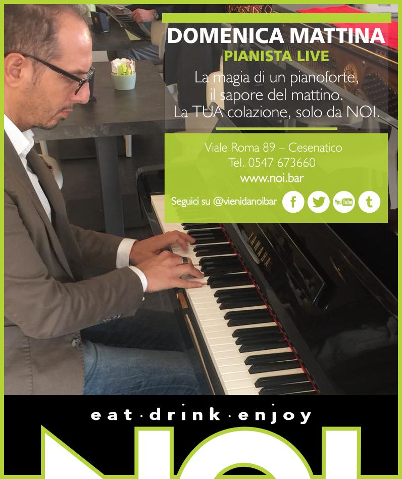 ✅ Questa mattina da NOI !!! ✅

"Colazione con il Pianista" la magia di un pianoforte, il sapore del mattino. La TUA colazione, solo da NOI. 🎶🎵
#vienidanoi #cesenatico #NOI #vienidanoibar #buongiorno #colazione #caffè #food #goodmorning #cappuccino #musica #melodia #livemusic