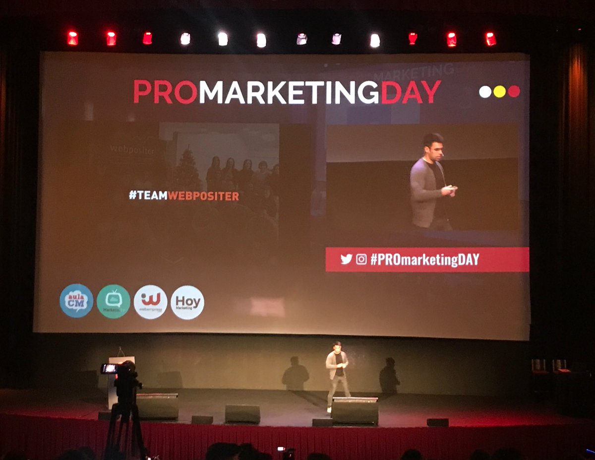 Arrancan las ponencias del #PROmarketingDAY con el crack <a href="/Lu1sma/">Luis M. Villanueva</a>