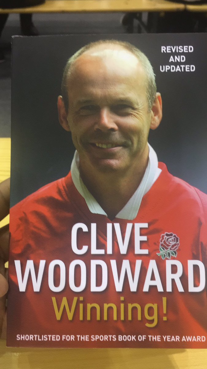oluodeniyi's tweet image. Thanks again to @CliveWoodward for a phenomenal session at #BEF2019 Thanks to @GoyalsMHead for purchasing Clive's book which Clive signed to my son ( U18 national cup winners with @maidsrfc )