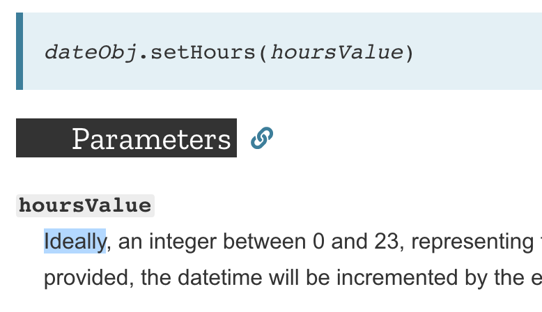 salomvary's tweet photo. I've never seen the word "ideally" in any API docs before :D #onlyinjavascript https://t.co/FDeHf9VzlP