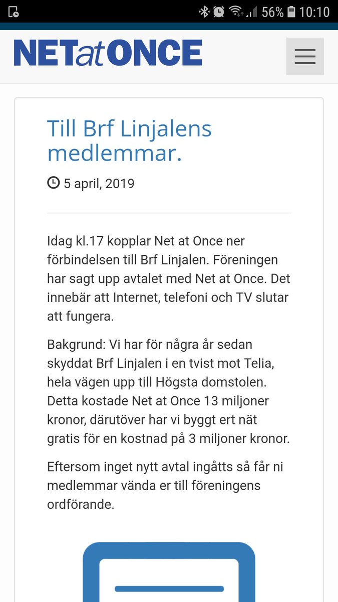 johansvensson82's tweet photo. Så här kommunicerar inget seriöst företag.
BRFen vill att #netatonce levererar till ett nytt företag kan ta över i sommar. Kränkthetsnivån från NaO överträffar det mesta. https://t.co/QASlkQreYc