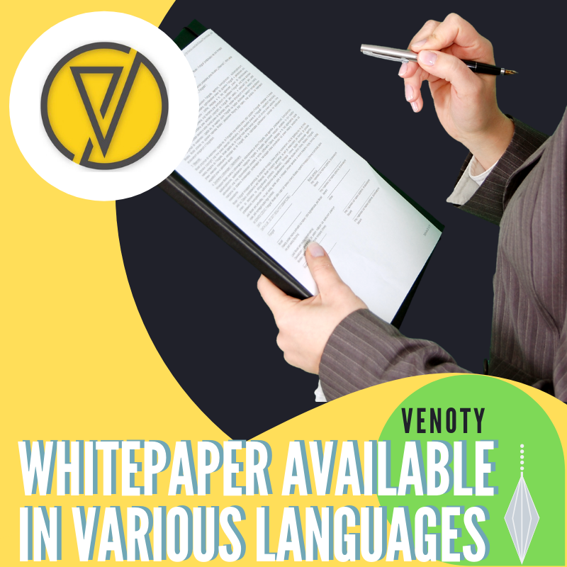 Communities spread across all countries, we make it easy to deliver Whitepapers in their language.
In 5 days, everyone can participate in Pre ICO.

ico.venoty.com 
#venoty #pow #proofofwork #privatesale #ico #investor #trader #vnty