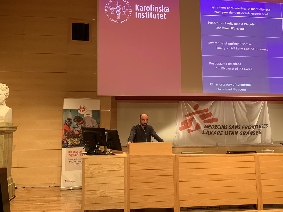 MSFPaedsDays's tweet photo. Interesting case study presented by Fabrizio Carucci about mental health symptoms among paediatric and adolescent patients treated by @MSF team in #Yei, #South_Sudan following the onset of the armed conflict in 2016!

#PaedsStockholm19 https://t.co/vIkU2unKfK
