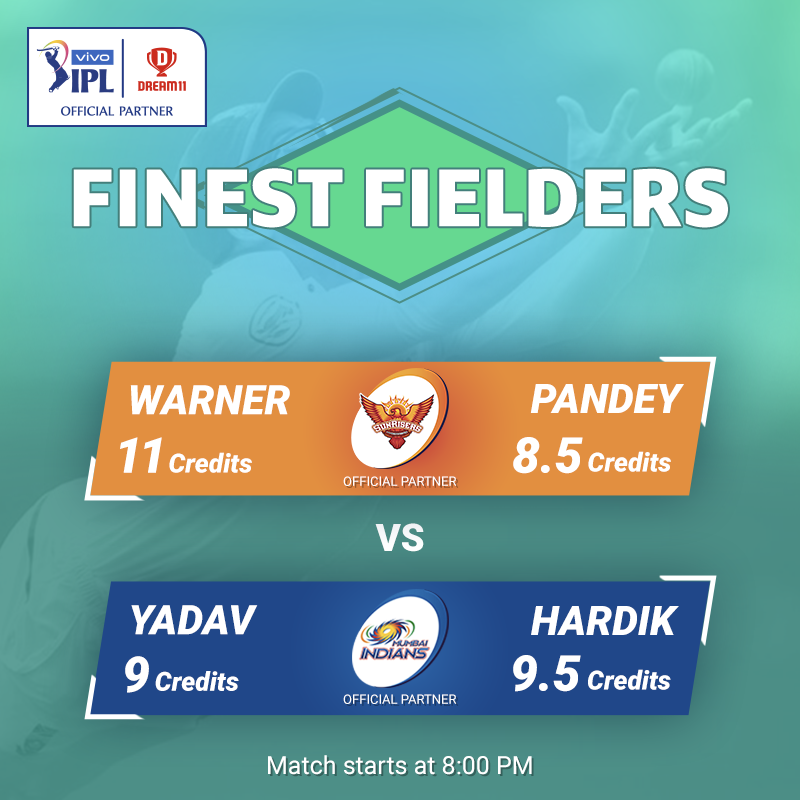Dream11's tweet photo. Who is going to be a game-changer on the field? Create your #Dream11 now! Click here- https://t.co/EOD6UfMWUC  

#YeGameHaiMahaan #SRHvMI #VivoIPL2019 

@SunRisers @mipaltan @IPL https://t.co/Un31r6WjSv