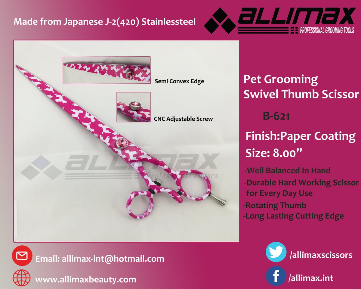 AllimaxScissors's tweet photo. #doggrooming #grooming #allimaxgrooming #smoothcut #groomingshears #convexscissor #convexshears #petgrooming #dog #shear #teflonshears #nonstickshears by Allimax Grooming https://t.co/v82xrWclKa