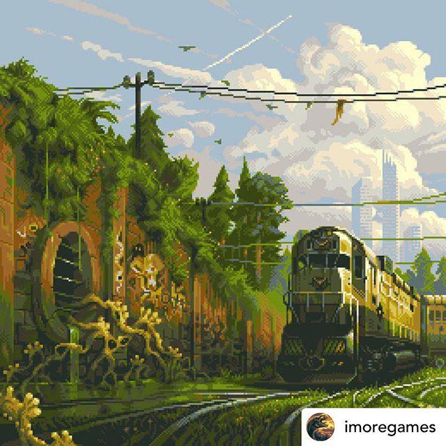 TheGameGuy7's tweet photo. Posted @withrepost • @imoregames The last station (2019), 20 colors.
#pixelart #imoregames #andylittle #pixel_dailies #pixellandscape #abandoned #train #postapocalypse #creativecloud #art #pixel #8bits #16bits #geek #geeky #nerd #indiedev #gamedev #pixelated #pixelartwork #l… https://t.co/nZuNiLjrgg