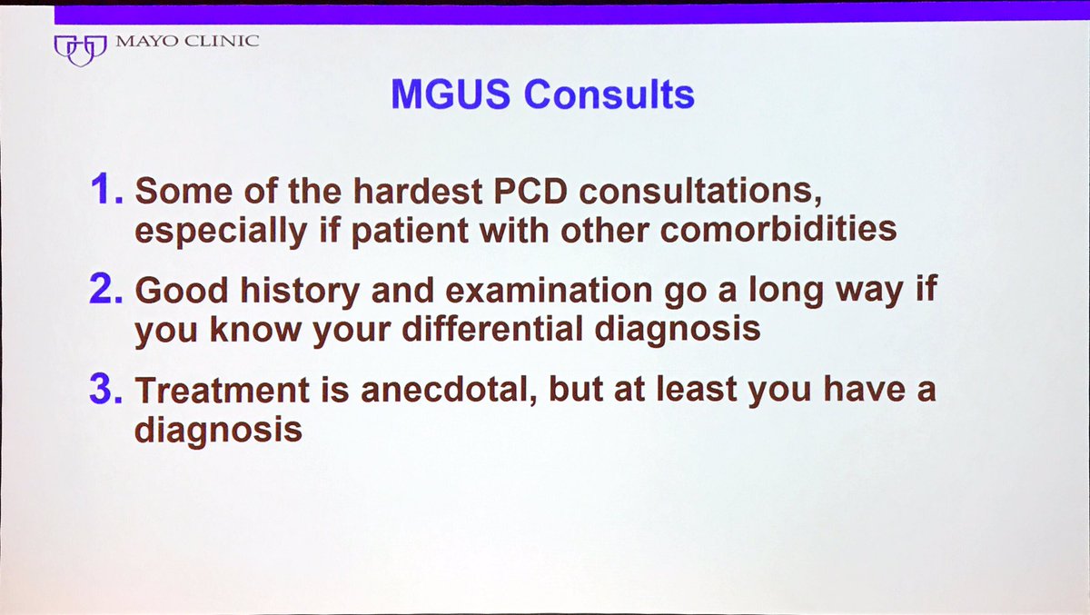 MM_Hub's tweet photo. #ESHMM19 Angela Dispenzieri, @MayoClinic: treatment of monoclonal gammopathy of clinical significance #multiplemyeloma #mmsm #myeloma https://t.co/Zyem1N7dA9