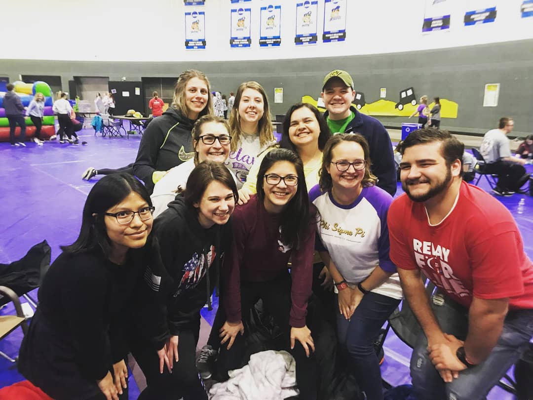 GVPhiSigmaPi's tweet photo. GVSU's Relay for Life with a bunch of our brothers! Almost 5am and we're still going strong 💜💛 https://t.co/1yDCzw4loY