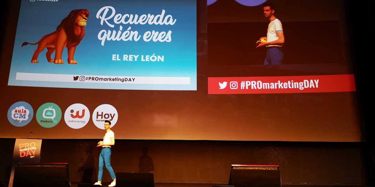 AlberCuartones's tweet photo. 🚀🚀 Recuerda cómo eras de pequeño para ser auténtico | @Sowick1329 #PROmarketingDAY @ProMarketingDay @DisneySpain https://t.co/MHKTsfm7X4