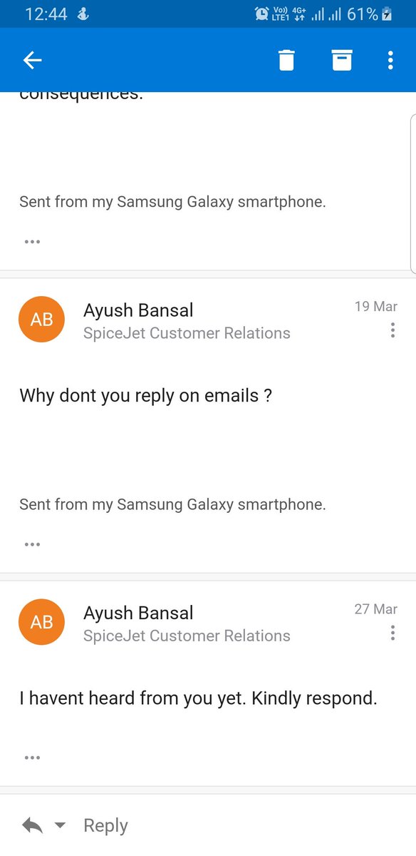 ayushrbansal's tweet photo. @flyspicejet #spicejet no response as yet. Consistent on your treatment towards your fylers. #shame https://t.co/di5VLJ8fFz