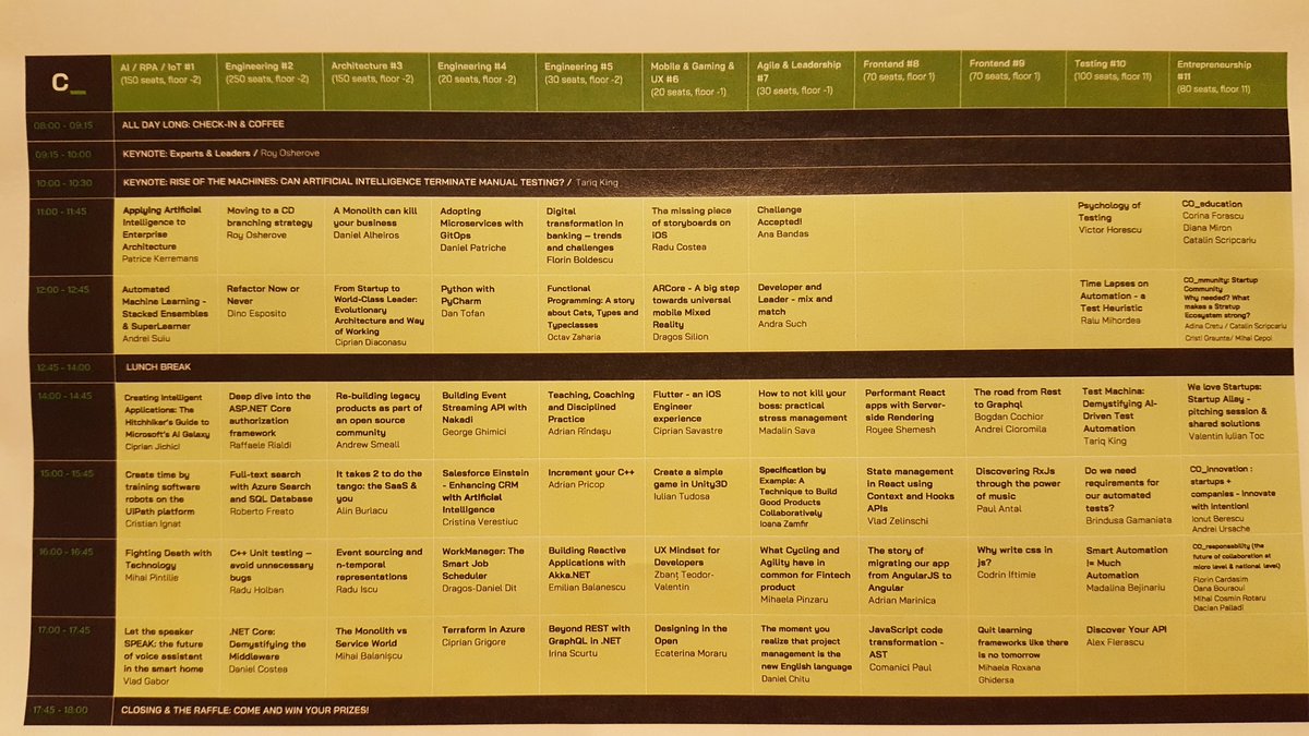 evalica's tweet image. #CodecampRo has started. 11 tracks on #software #development #engineering #IT #devops #architecture #design in #Iasi