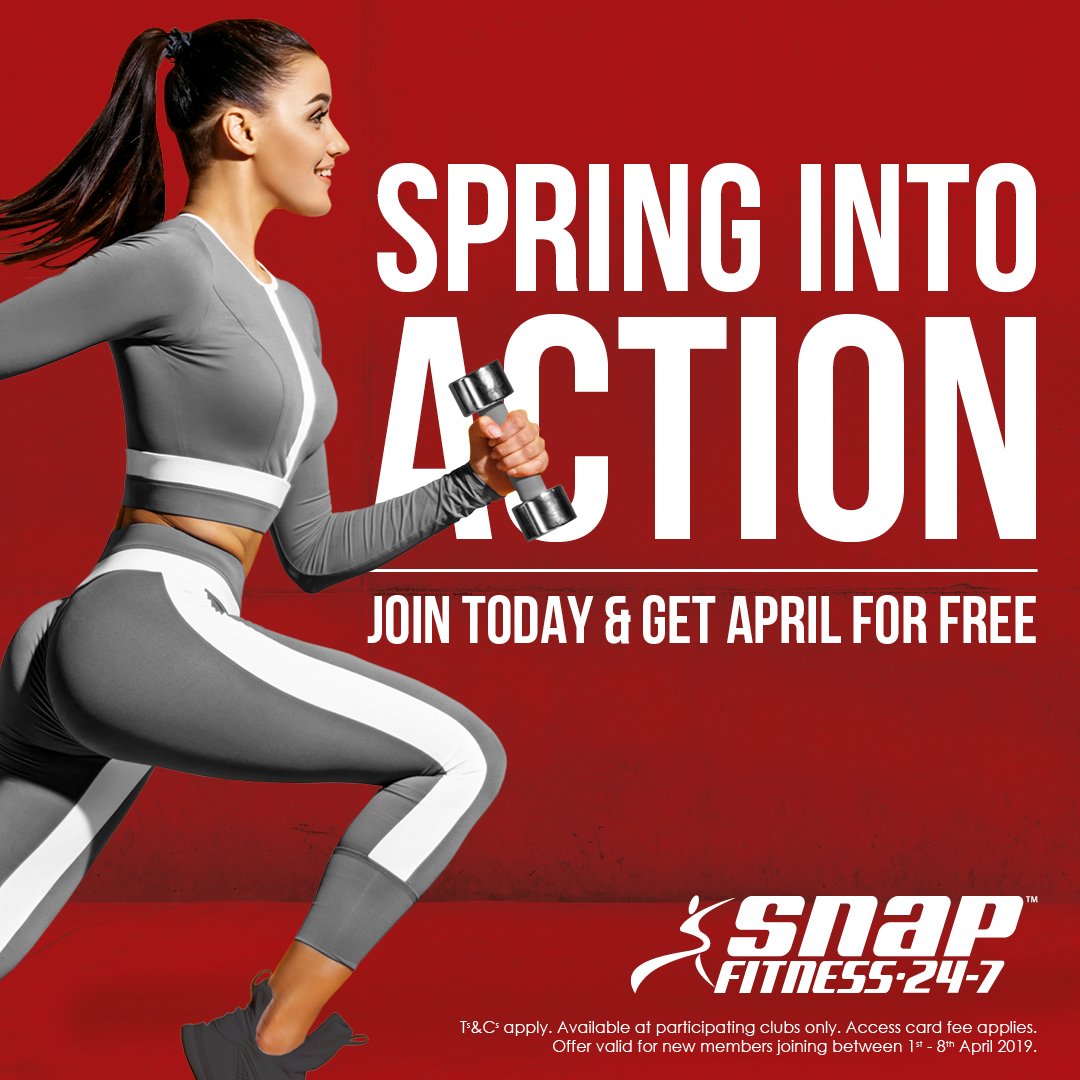 snapradstock's tweet photo. Not long left to save ❗️ 
Sign up to our world-class gym before Monday the 8th and we'll give you April's membership for FREE!* 

Looking to save on your fitness? Drop in to our club or sign up online now. 💪 
https://t.co/F3ZZ6NdxlK

 *One-off access card fee still applies https://t.co/H2HxUSl8Lr