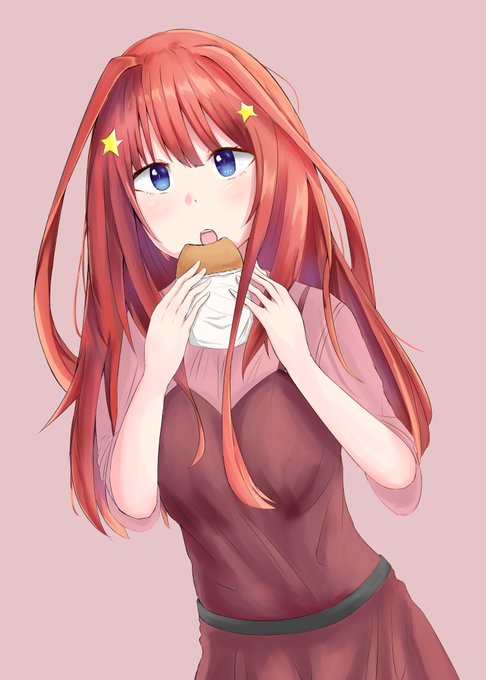 のいるんさんがTwitterに投稿した中野五月(五等分の花嫁)のイラスト。