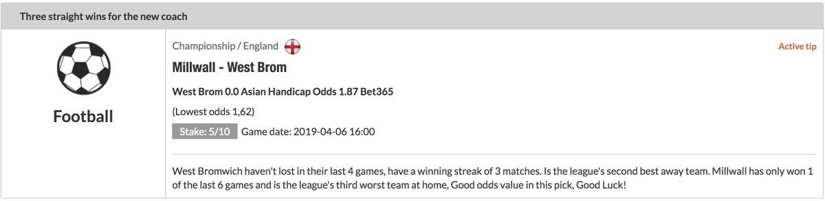 GameGurusSE's tweet photo. Todays FREE ⚽️ picks from 🏴󠁧󠁢󠁥󠁮󠁧󠁿 Football. Don't miss out!
The market's best Tipster service!

Stats 2018 
- bankroll growth 629%💰
- ROI 115%📈

Join https://t.co/2R04eqWtOp  now!

#PremiumBettingService #League1 #tipster #footballpick #bettingtips #FreePicks https://t.co/d4RzDSmfti