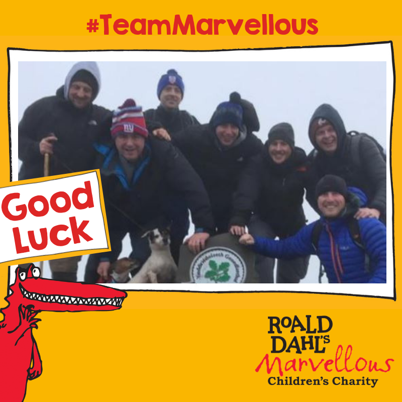 RoaldDahlFund's tweet photo. We're wishing the Team Taff  Trail Trekkers @trail2019 all the luck in the world today as they embark on a near 30 mile adventure for @RoaldDahlFund  Show your support! https://t.co/aL8vEtx4eJ #TeamMarvellous https://t.co/4HAgNo3cex