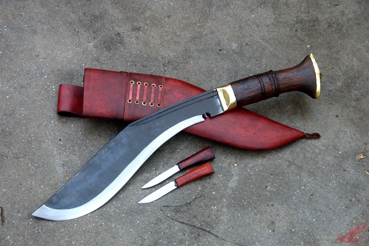 BladeEverest's tweet photo. Excited to share the latest addition to my #etsy shop: 12 inches Butcher khukuri/gurkha knife/knives/working khukuri/Rustfree Blade/Rosewood Handle/yak leather sheath/water temper on the edge https://t.co/Wi7RL6DTzB #supplies #leatherworking #carbonsteel #yes #kukri #k https://t.co/vIKqXYFKji