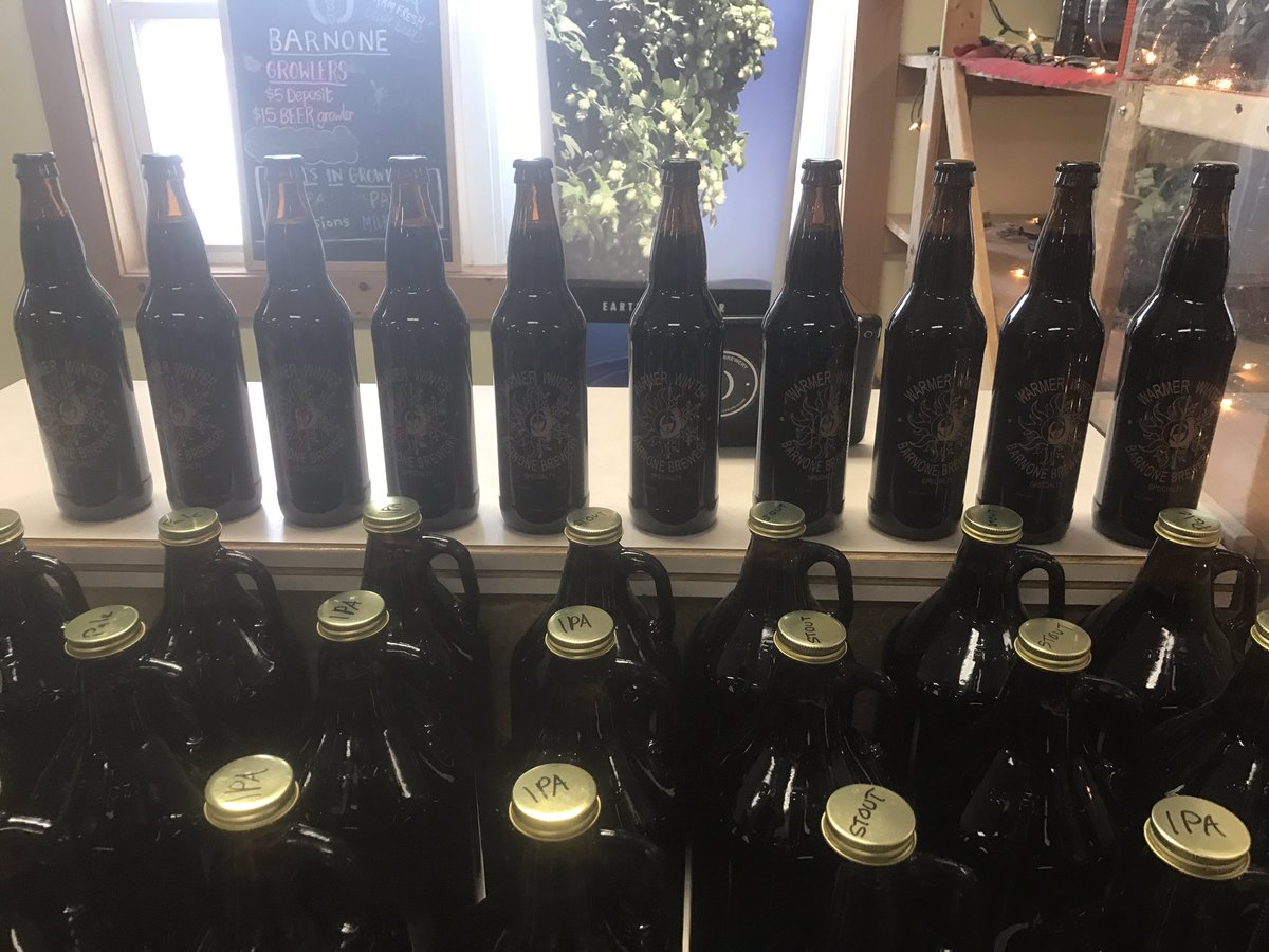 10 limited, out of storage 'Warmer Winter' aged Ginger snap beers, available today at the market!