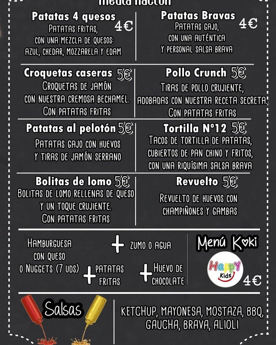 Numero12Gourmet's tweet photo. ¡Aquí te dejamos nuestra carta!
Ven y descubre nuestros fuera de carta y nuevas tapas a 1€
¡Te esperamos!

➡️ El Número 12 Gourmet
➡️ Plaza El Moreal 2
➡️ 683611648
(Para tomar o para recoger) https://t.co/WJlSaMW1XQ