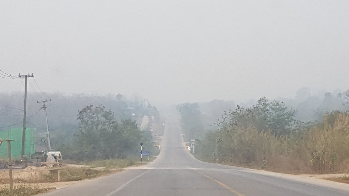 Chiangdao's tweet photo. Smog still going on in Northern Thailand.  #chiangdao https://t.co/1KtIYoh4QN