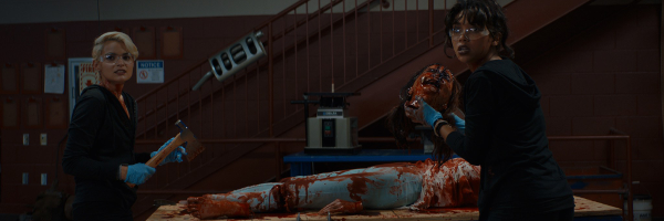 SchlockHorror's tweet image. I forgot how some of the kills played out in #TragedyGirls and even one of them shocked me again. The gym scene where they drop a set of weights on the guys head and it rips his head in two is pretty messed up. Some solid gore, at times funny, and solid acting. Not bad at all.