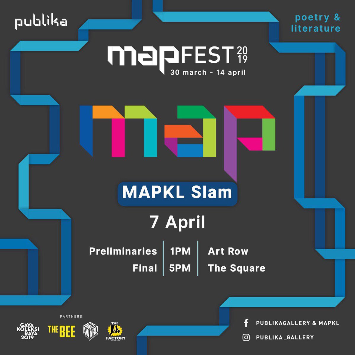 aaron_ariff's tweet photo. Psst psst hey, thereโs a poetry slam happening tomorrow at #MAPFest2019. Come come if you wanna slam! https://t.co/2rrNbLEHh6