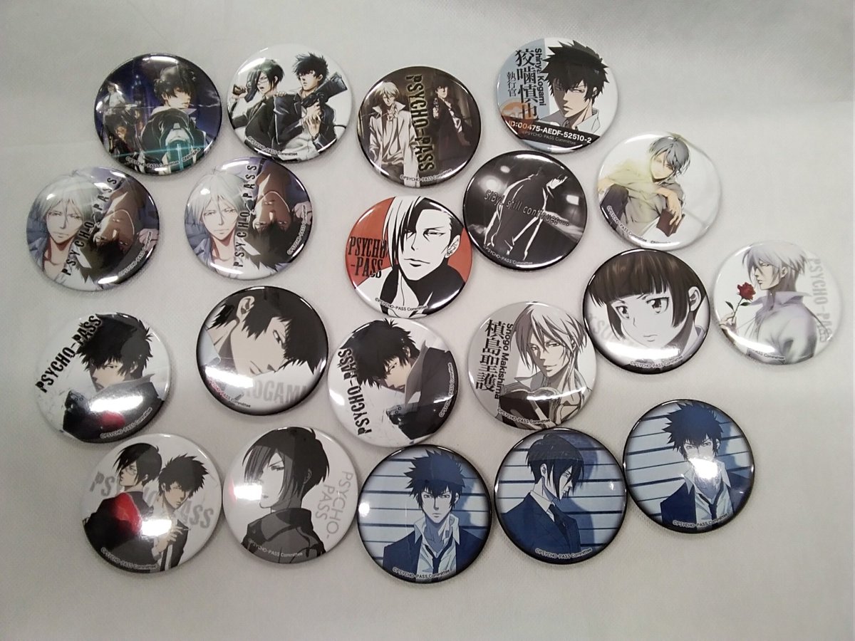 ☆入荷情報☆ 『PSYCHO-PASS』缶バッジが纏まって入荷致しました