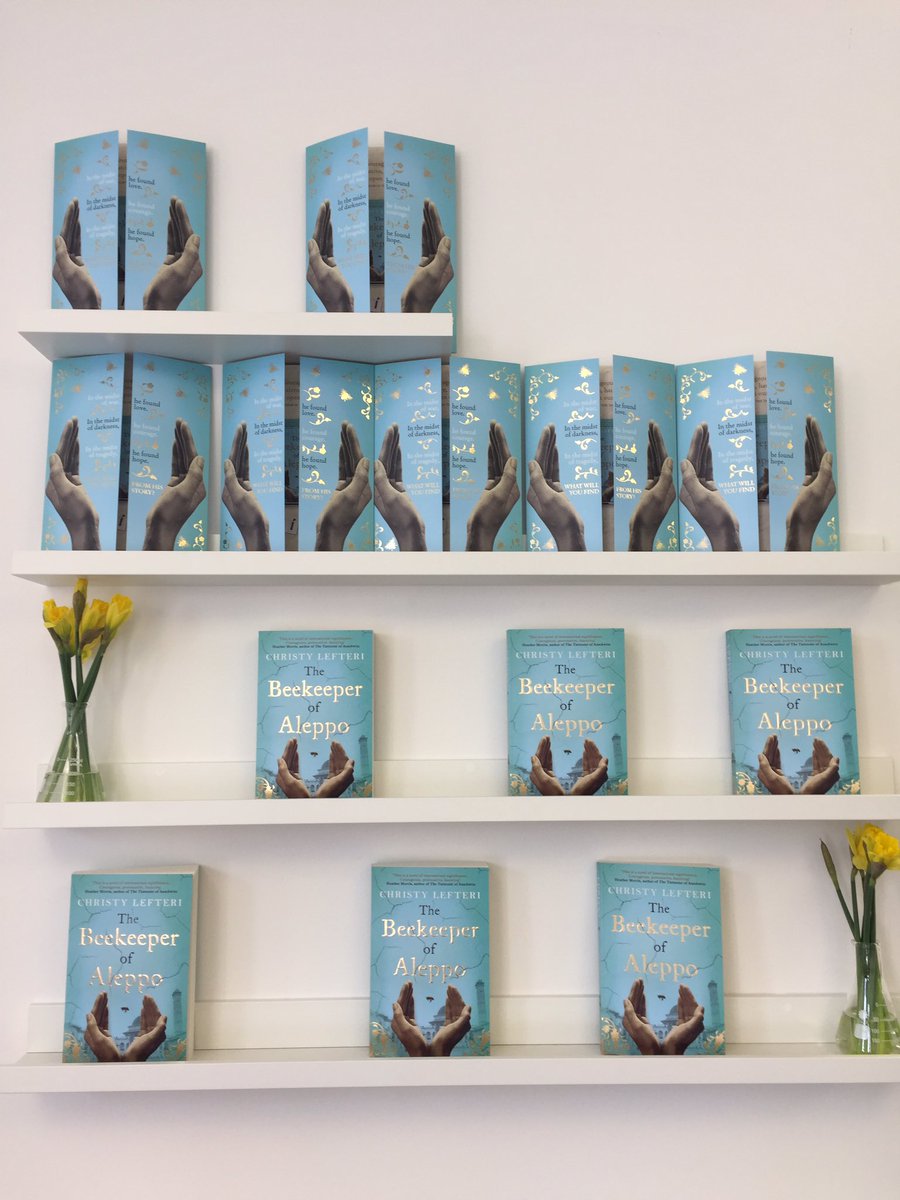 ZaffreBooks's tweet photo. Here we go! We’re ready for our exclusive pre-publication #bloggerbrunch for @christy_lefteri and her amazing, important novel #TheBeekeeperofAleppo 🐝🐝🐝 https://t.co/uLQYISZ6a6