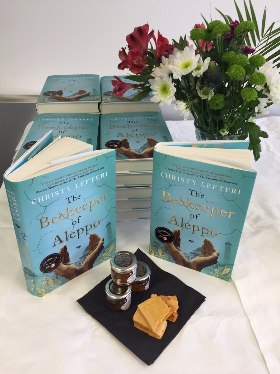 ZaffreBooks's tweet photo. Here we go! We’re ready for our exclusive pre-publication #bloggerbrunch for @christy_lefteri and her amazing, important novel #TheBeekeeperofAleppo 🐝🐝🐝 https://t.co/uLQYISZ6a6