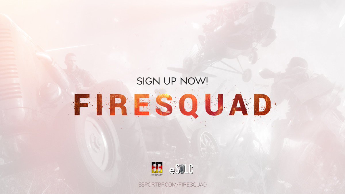 EsportBF's tweet photo. Less than 24 hours to sign-up for @ESB_Germany's PlayStation 4 Firesquad event taking place tomorrow!

Get your squad together, survive the #Firestorm and win over 1000 Euros in prizes!

For info &amp; sign-ups: 
https://t.co/s86XImzDJj https://t.co/K0qO2oiCHO