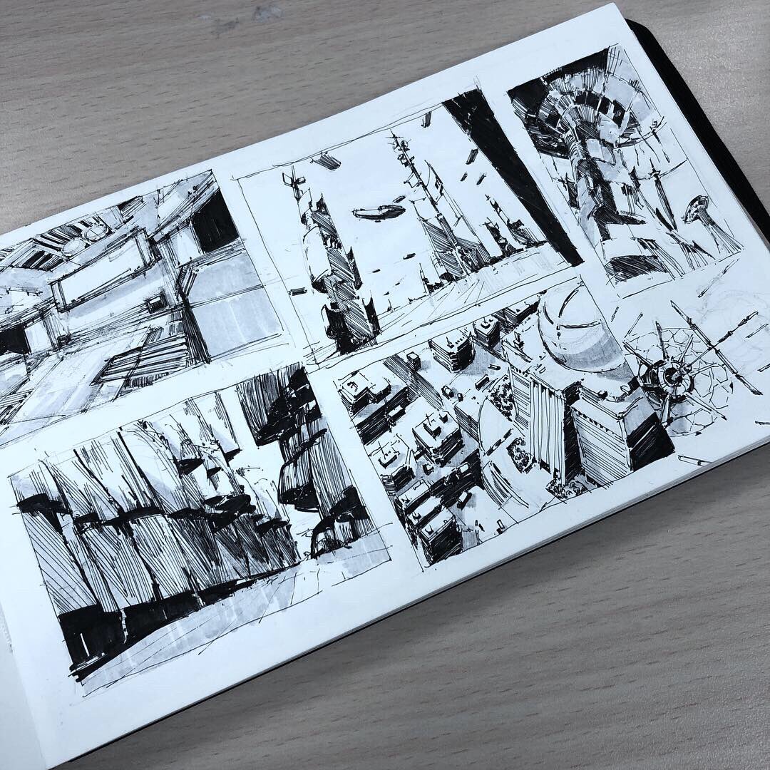 chius6268's tweet photo. Some sketches 
#chiucandoit #art #sketches #copicmarkers #ink #scifiart https://t.co/pn2piayKzz