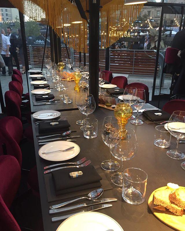 NeciaW's tweet photo. Ready and waiting ... Tasting Australia Glasshouse dinner - Namae Shinobu, Peter Gilmore, Lachlan Colwill, Emma Shearer #tastingaus #chefs #festivals #dining #foodie https://t.co/EM7QJ1RNEY