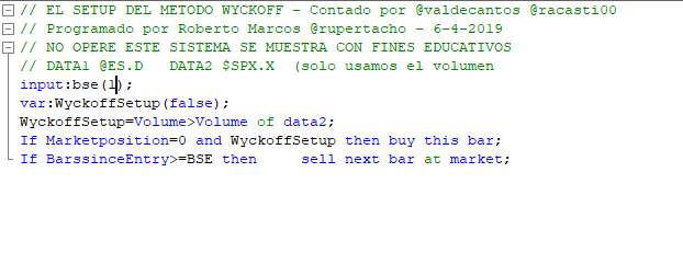 rupertacho's tweet photo. ⚡️Lo prometido es deuda, he programado el SETUP que explicaron @Valdecantos y @racasti00 del Instituto Wyckoff de España IWE
SOLO para LARGOS, lo he "simplificado" al máximo
Este es con HOLD de un día.
Solo puedo mostrar todos mis respetos, porque el backtest FUNCIONA.🚀 https://t.co/c4upjz5GuK