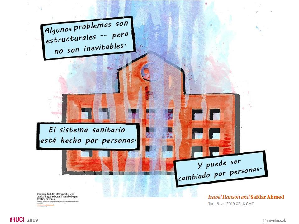 Algunos de los problemas con los que nos encontramos a diario en la asistencia sanitaria son estructurales, pero no son inevitables.
El sistema esta formado por personas y puede ser cambiado por personas.
Eso sí, por aquellas que decidan no perpetuar los errores pasados.