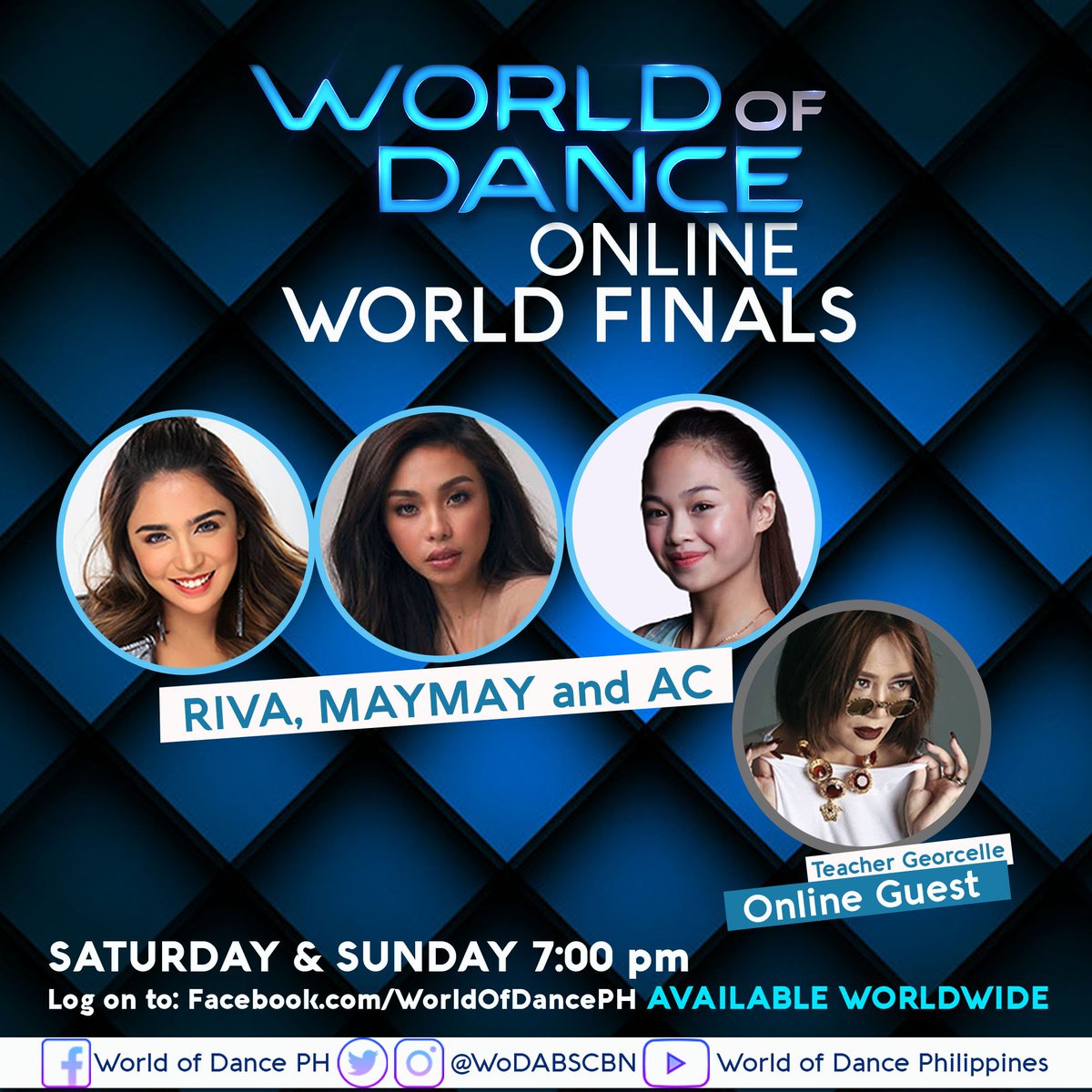 mwtrendsetter's tweet photo. Unang gabi ng @WODABSCBN Finals! Abangan sina @maymayentrata07 kasama ang iba pang online hosts mamaya, 7 PM! 

OUR OFFICIAL SET OF TAGS:

#WoDphWorLdFinaLs
Maymay WoDPHFinals https://t.co/NhECKeys1S