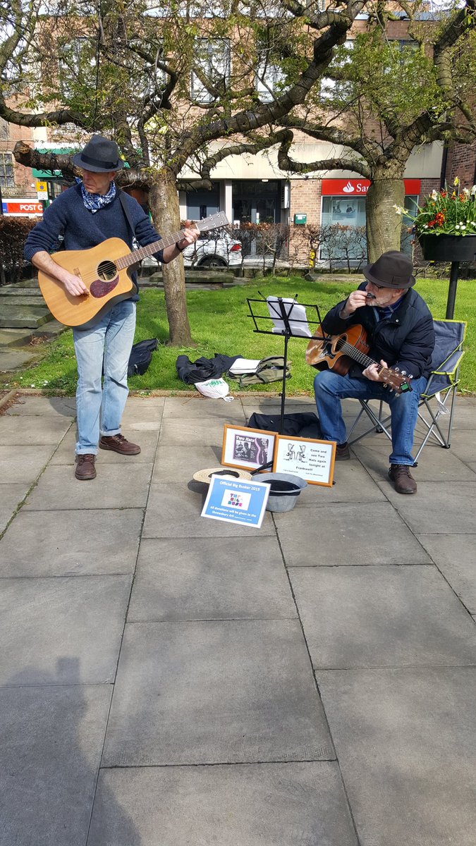snoopysue71's tweet image. Outside St Mary&apos;s Church #Shrewsbury Busking now &apos;Two Hats&apos;! #TheBigBusk 😊