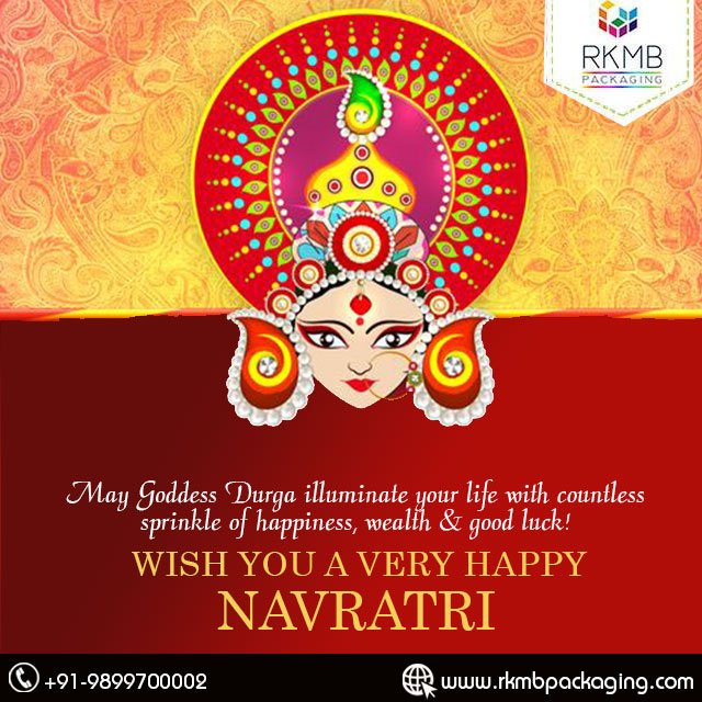 rkmbpackaging's tweet image. May Goddess #Durga illuminate your #life with countless sprinkle of #happiness, wealth &amp;amp; good luck!
Wish you a very #Happy #Navratri