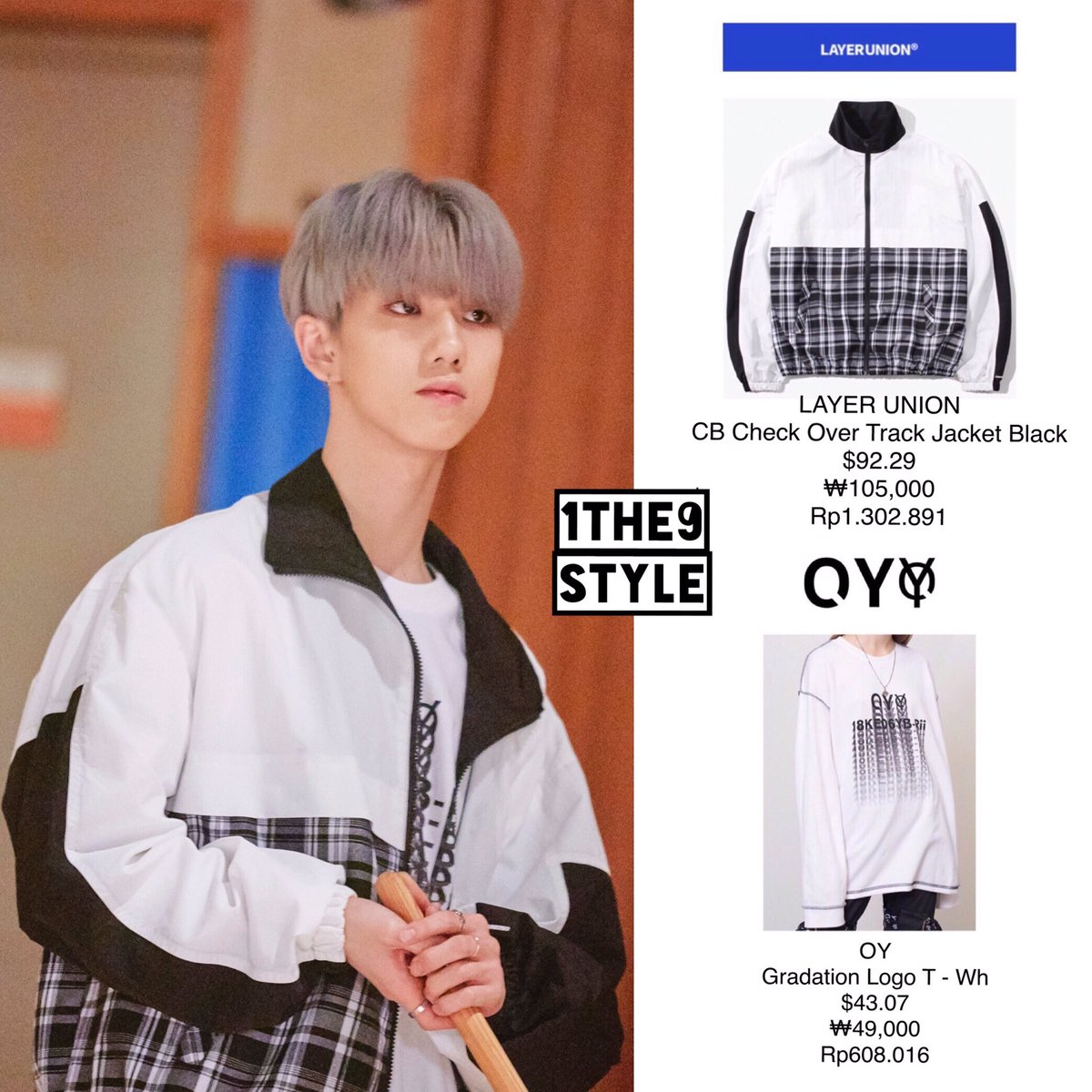 wishiingstars's tweet photo. Jeon Doyum wearing #LAYERUNION CB Check Over Track Jacket Black & #OY Gradation Logo T WH
📷: 1THE9 photo teaser
#1THE9Style_Doyum #DoyumStyle #DoyumFashion #Doyum #JeonDoyum #도염 #전도염 #원더나인 #1THE9 #1THE9style #1THE9fashion #플레이엠보이즈 #PlayMBOYS https://t.co/p8hEcLPLQi