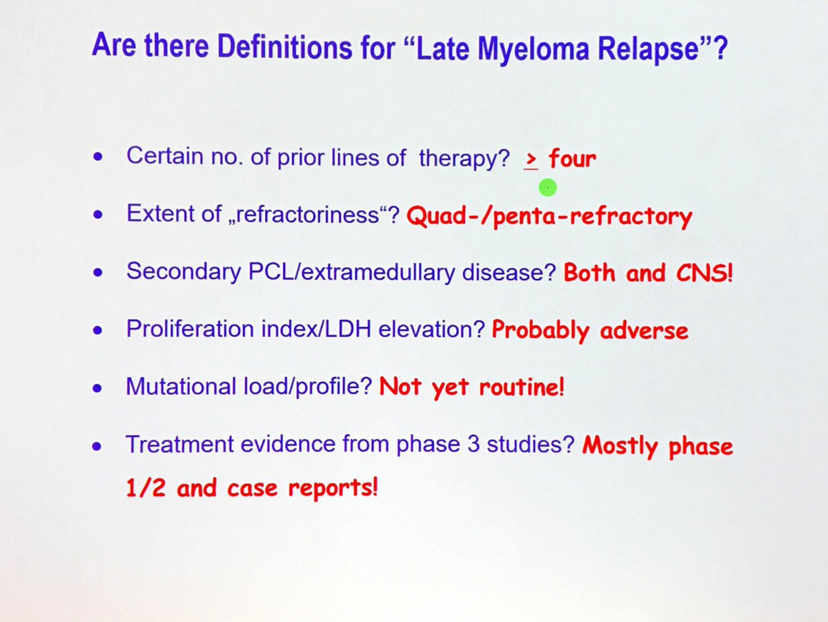 MM_Hub's tweet photo. #ESHMM19 Stefan Knop, @Uni_WUE: treatment of late relapse in patients with #multiplemyeloma #mmsm #myeloma https://t.co/4ItHKHIVpX
