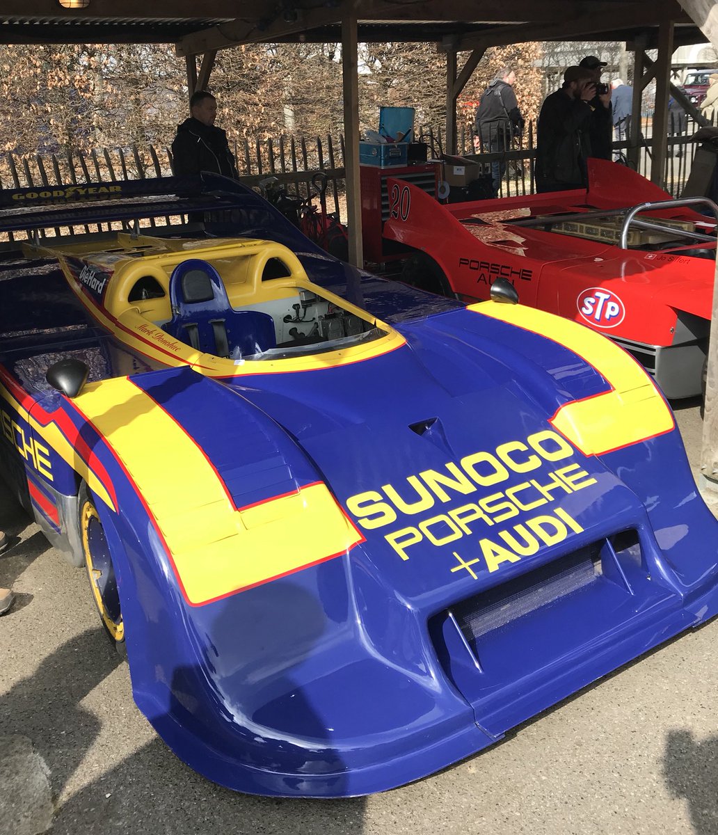 KRT917's tweet photo. Well this is a good start to the @autosport weekend @GoodwoodRRC The first 917 and the ultimate version #77MM https://t.co/RegL17RHZZ