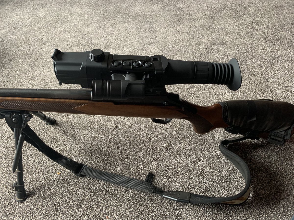 Davycatchalot's tweet photo. Now the fun begins, time to get this zero’d  #N455 #nightvision #foxcontrol https://t.co/RVPwrXmGeL