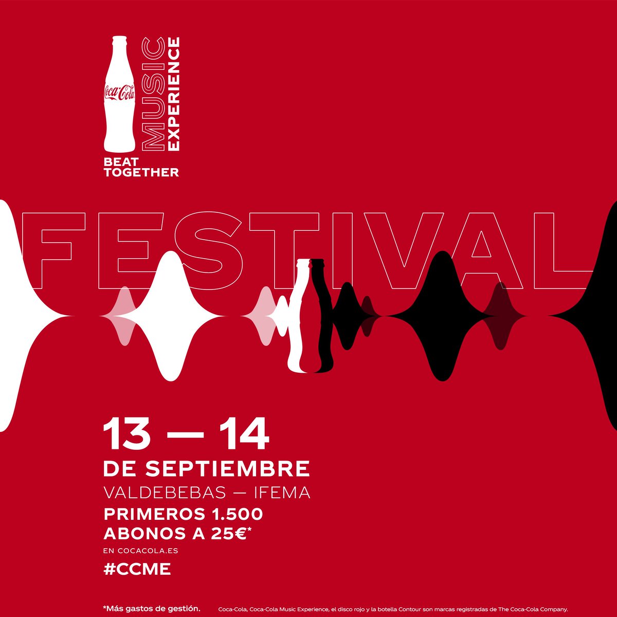 TaniadTorres's tweet photo. Estamos de vuelta... y de qué manera! FESTIVALAZO ❗️❗️❗️❗️#CCME @TonyAguilarOfi  primeros 1.500 abonos ➡️ @CocaCola_es a precio especial! https://t.co/P7eU9byxS5