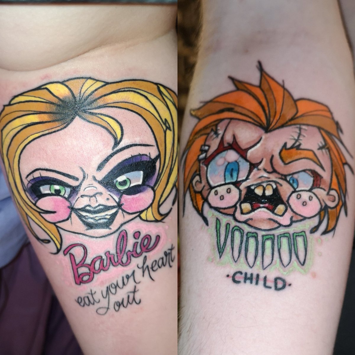 Bride Of Chucky Tiffany Heart Tattoo Best Tattoo Ideas