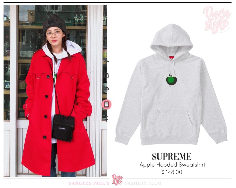 supreme orange trench coat