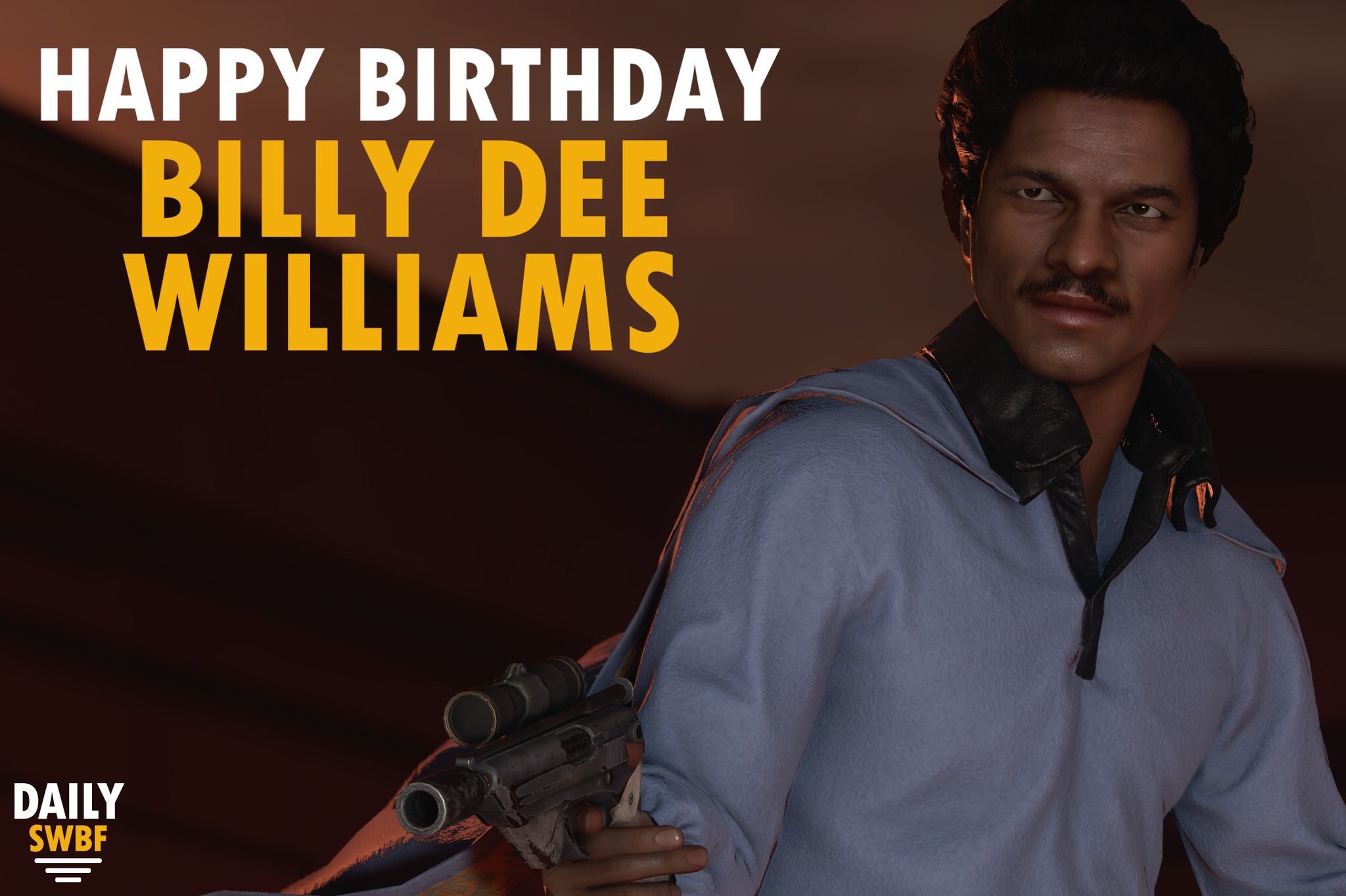 Happy Birthday to smoothest gambler in the galaxy, Billy Dee Williams! 