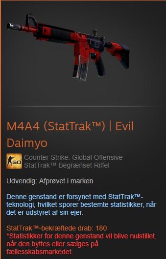 Rasmus_blach's tweet photo. #GIVEAWAY

Time to giveaway a M4A4 Evil Daimyo ST

All you have to do is

   -Follow me

   -Like this post

   -Retweet this Post 

BEST OF LUCK 🍀 
Ending in 2 weeks from now :) https://t.co/twvTklcix4