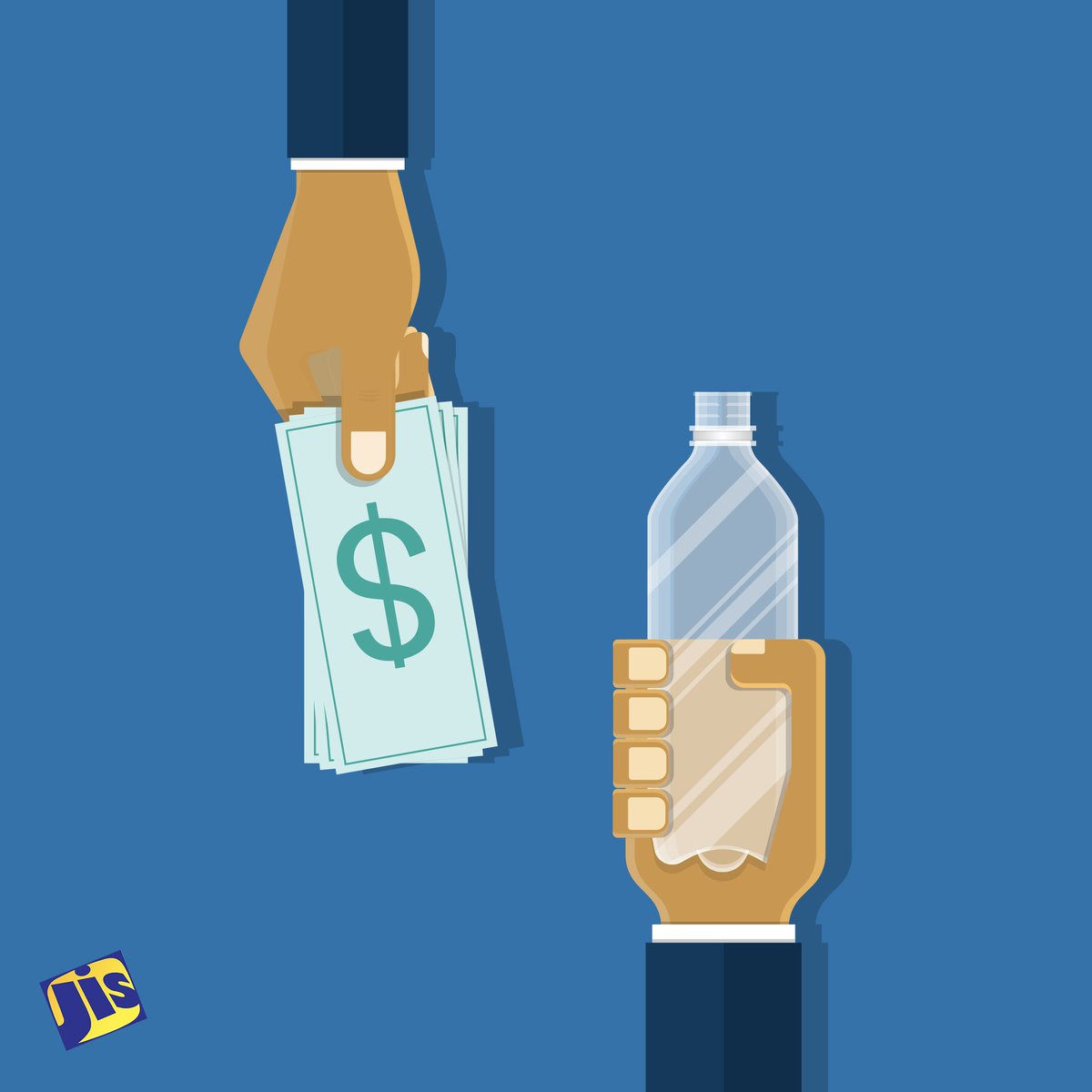 JISNews's tweet photo. The Government is committed to making Jamaica plastic free. Did you hear? The Government will be implementing a deposit refund scheme for plastic bottles, with this system citizens will be able to return their empty plastic bottles and received its monetary value. https://t.co/opRjoX2geh
